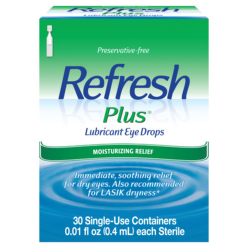 Refresh Lubricant Eye Drops, Moisturizing Relief