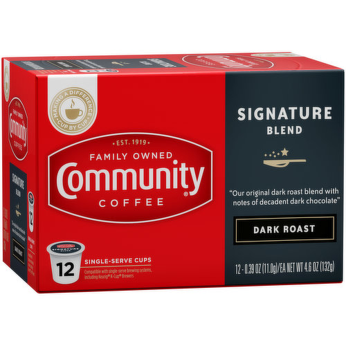 Community Signature Blend Dark Roast Coffee Single-Serve Cups - FRESH by  Brookshire's