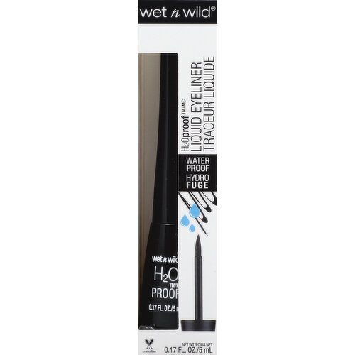 Wet n Wild Liquid Eyeliner, Waterproof, Black 879