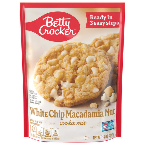 Betty Crocker Cookie Mix, White Chip Macadamia Nut