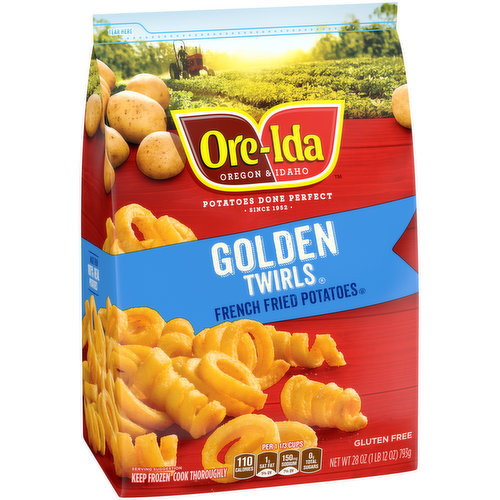 Ore Ida Golden French Fries Fried Frozen Potatoes Value Size, 5 Lb