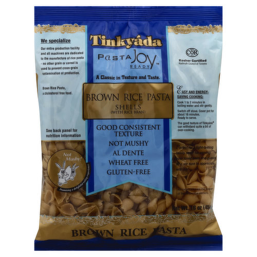 Tinkyada Brown Rice Pasta, Shells