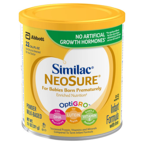 Similac Infant Formula with Iron, OptiGro, 0-12 Months