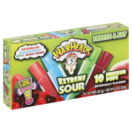 Warheads Freezer Pops, Extreme Sour