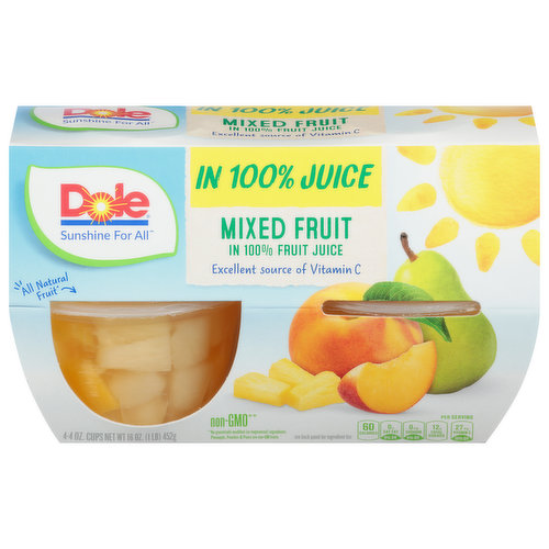 Dole Sliced Peaches in 100% Fruit Juice Jar - Shop Peaches, Plums