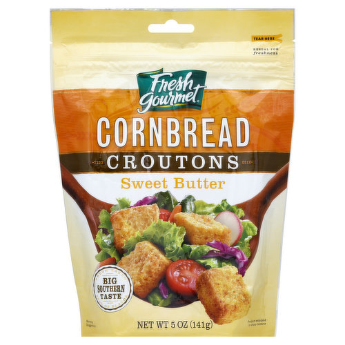 Fresh Gourmet Croutons, Sweet Butter, Cornbread