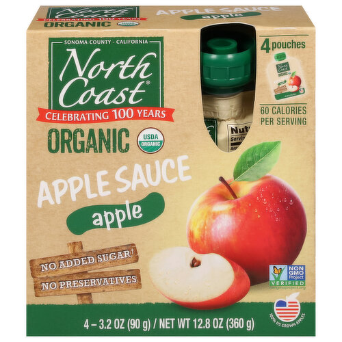 North Coast Applesauce, Apple, Organic