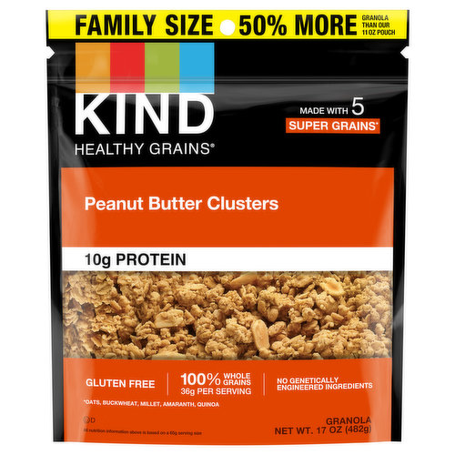 Kind Granola, Peanut Butter Clusters, Family Size