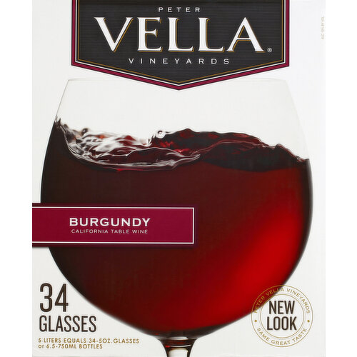 Peter Vella Burgundy Red Wine 5L Box