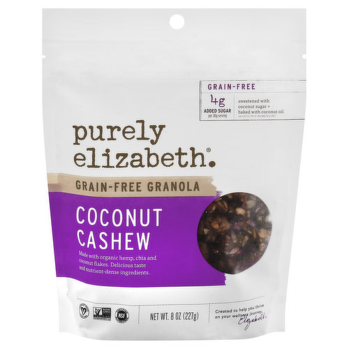 Purely Elizabeth Granola, Keto, Grain-Free, Coconut Cashew