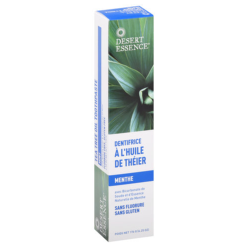 Desert Essence Toothpaste, Mint, Tea Tree Oil