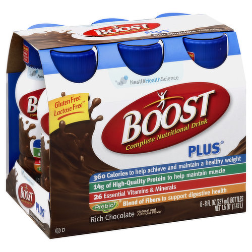 Boost Nutritional Drink, Complete, Rich Chocolate - Brookshire's