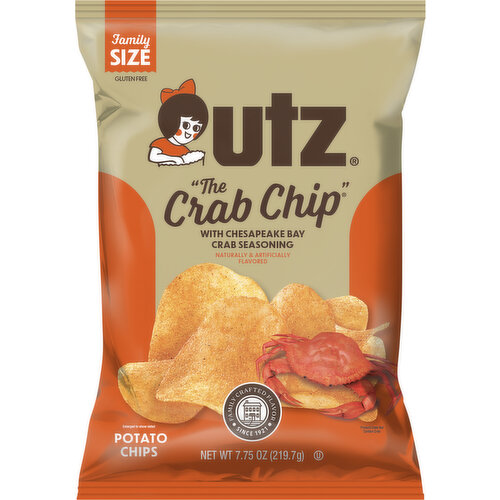 Utz Potato Chips, The Crab Chip, Family Size