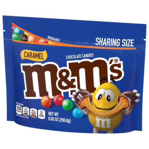 M&M's M&M'S Caramel Milk Chocolate Candy, Share Size, 2.83 oz Bag