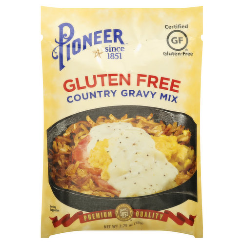 Certified Gluten-Free. Partially produced with genetic engineering. Guaranteed quality since 1851. pioneerbrand.com.