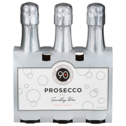 90+ Cellars Prosecco, D.O.C., Lot 50, Minis