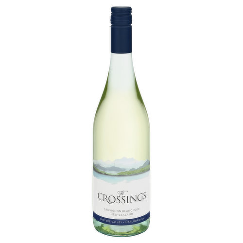 Awatere Valley. Malborough. A pure and elegant expression of Marlborough Sauvignon Blanc, grown in the cool Awatere Valley, which gives the wine a clean, crisp style with hints of citrus and tropical fruit flavors. Our grapes are sustainably grown in three estate vineyards beneath the towering peak of Mt. Tappy, next to The Crossing where settlers traversed the fast-flowing Awatere river. 13.5% alc/vol. 27 Produced & Bottled by the Crossings, Awatere Valley Road, Marlborough, New Zealand. New Zealand Wine.