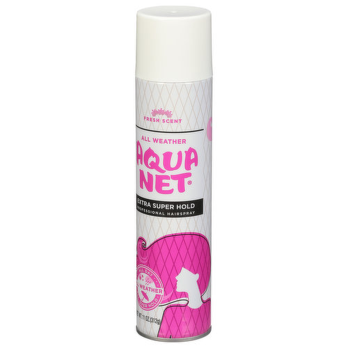 Aqua Net Extra Super Hold Professional Hair Spray Unscented 11 oz by Aqua  Net : : Beauty & Personal Care