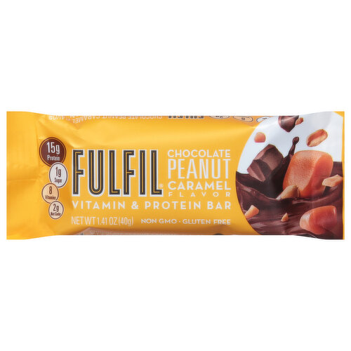 Fulfil Bar, Vitamin & Protein, Chocolate Peanut Caramel Flavor