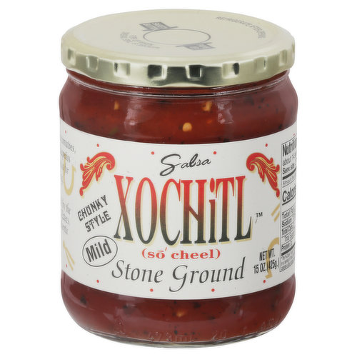 Xochitl Salsa, Stone Ground, Chunky Style, Mild