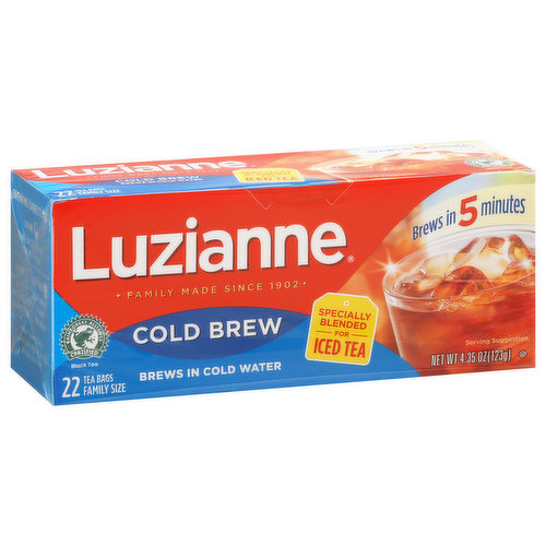 Luzianne Family Size Half Caff Iced Tea Bags