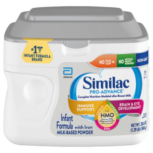 Similac Infant Formula, with Iron, Milk-Based Powder, 0-12 Months
