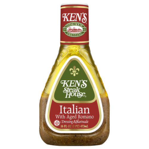 Ken's Steak House Dressing & Marinade, Italian with Aged Romano