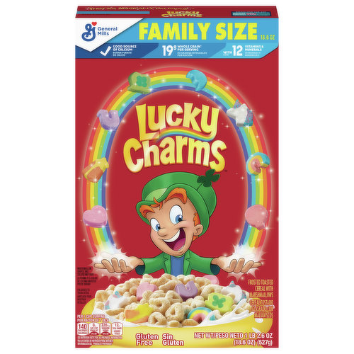 Lucky Charms Cereal with Marshmallows, Frosted Toasted Oat - 18.6 oz