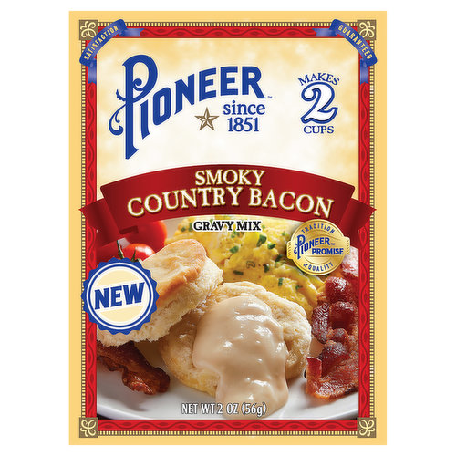 Pioneer Gravy Mix, Smoky Country Bacon