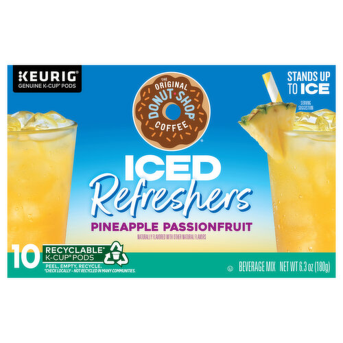 The Original Donut Shop Beverage Mix, Pineapple Passionfruit, Iced Refreshers, K-Cup Pods