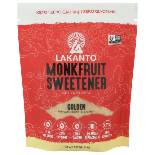 Lakanto Monkfruit Sweetener with Erythritol, Golden