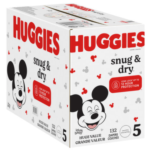 Save on Huggies Snug & Dry Size 5 Diapers 27+ lbs Order Online Delivery