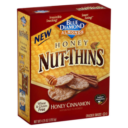 Blue Diamond Cracker Snacks, Honey Cinnamon