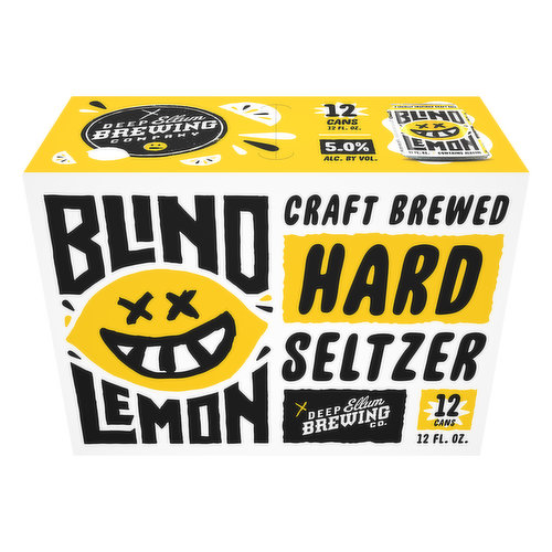 Craft brewed hard seltzer with natural lemon flavors. A locally inspired craft brew. Inspired by a local legend. Named in tribute to blues legend Blind Lemon Jefferson, who began his career in the 1920's playing guitar and singing on the streets of the Deep Ellum Neighborhood and went on to become one of the biggest-selling down-home blues artists in American history. He was known for his unusual vocal range and loud volume. In homage to the original Blind Lemon. The brewery’s hard seltzer bubbles over with loudly lemony flavor. Crafted with a process similar to our other brands, Blind Lemon makes use of cane sugar instead of the usual malted barley that is in a typical beer. When yeast is added, the result is an unusually spritzy and light brew. We then dose it with natural lemon flavor to create a crushable beverage that pairs well with swimming pools and Texas summers! blindlemon.com. deepellumbrewing.com. Instagram (at)deepellumbrewing (at)blindlemonseltzer. 5.0% Alc. By Vol. 10 Brewed and canned by Deep Ellum Brewing Co. 2823 St. Louis Street, Dallas, TX 75226.