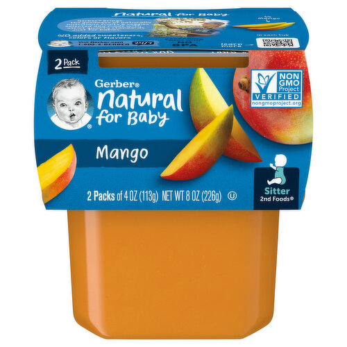 Gerber Mango, Sitter 2nd Foods, 2 Pack