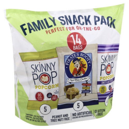 Save on SkinnyPop Popcorn Sea Salt Microwave Bags Family Pack - 12