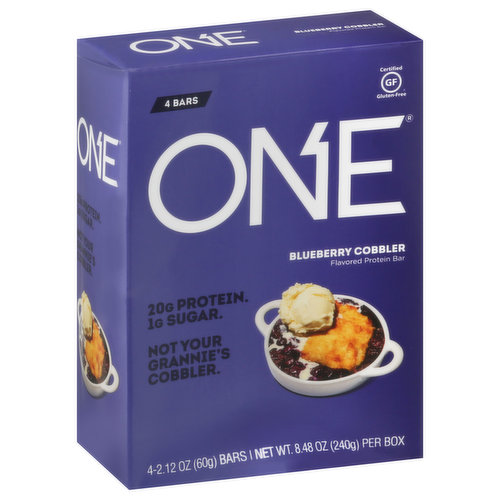 One Protein Bar, Blueberry Cobbler Flavored