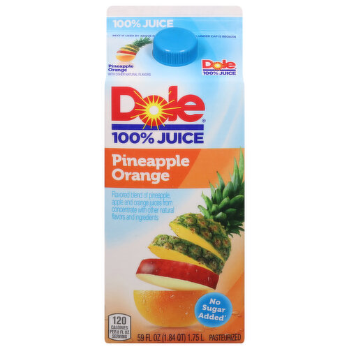 Dole 100% Juice, Pineapple Orange