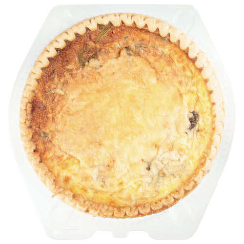 Fresh Quiche, Spinach and Mushroom, 10 Inch