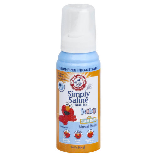 Arm & Hammer Nasal Mist, Nasal Relief, Sesame Street, Baby