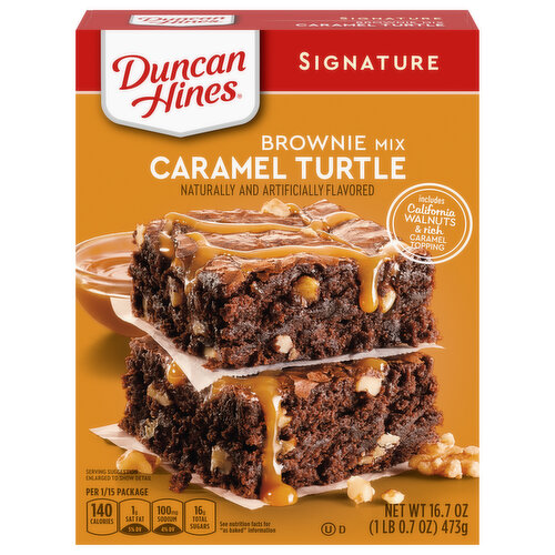 Duncan Hines Brownie Mix, Caramel Turtle
