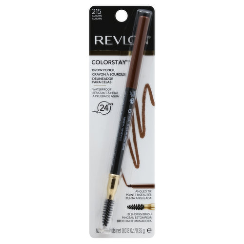 Revlon Brow Pencil, Waterproof, Soft Brown 210