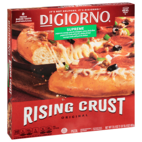 DiGiorno Pizza, Supreme, Original, Rising Crust