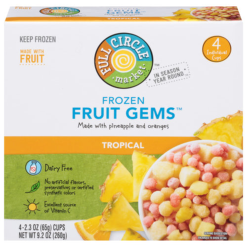 Fruit Gems, Frozen, Tropical