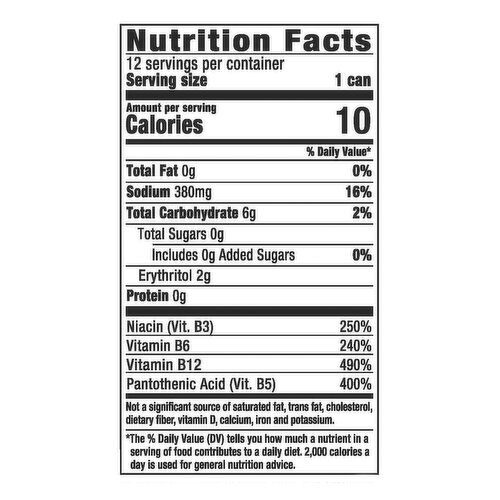 monster nutrition label