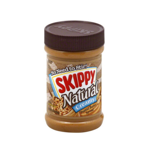 Skippy Natural - Peanut Butter Spread, Creamy