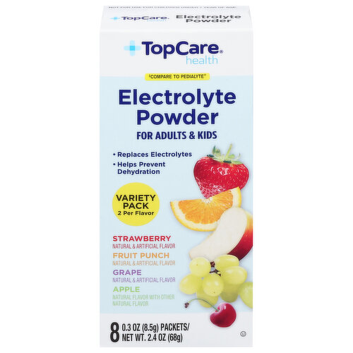 TopCare Electrolyte Powder, Assorted, Variety Pack