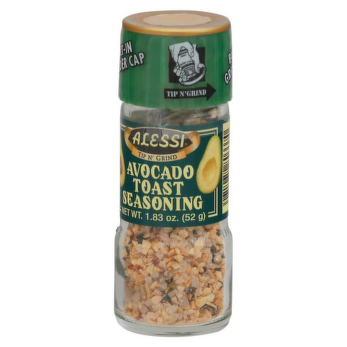 Alessi Seasoning Avocado Toast, 1.83 Oz (Pack of 6)