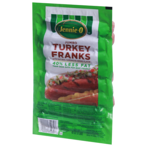 Turkey Jumbo Franks Hot Dogs, 1 lb - Jay C Food Stores