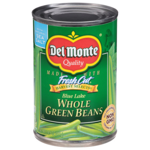 Del Monte Green Beans, Whole, Blue Lake